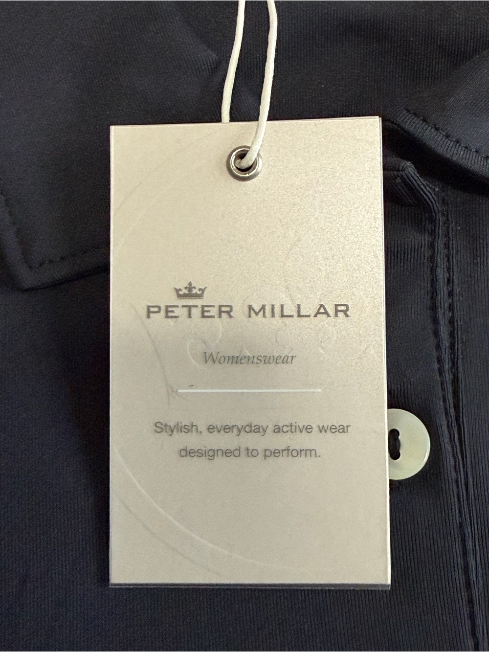 Peter Millar X Stella Artois Women’s Polo Shirt Black Large UPF 50+ Stretch - Picture 5 of 7